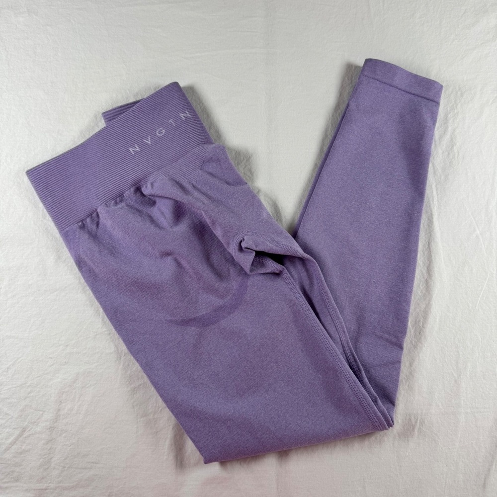 NVGTN Women's Size S Purple Seamless High Waisted Contour Leggings